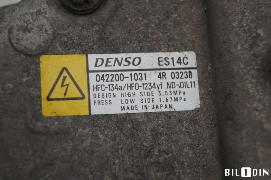 Aircondition kompressor til Toyota Auris 2013-2015 (Type II, Fase 1)  (TOYOTA|8837047032||0422001031)