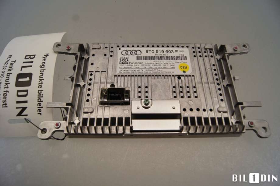 Instrument kjørecomputer til Audi A4 2007-2014 (Type IV) (B8) (B8) (AUDI|8T0057603G||8T0919603F)
