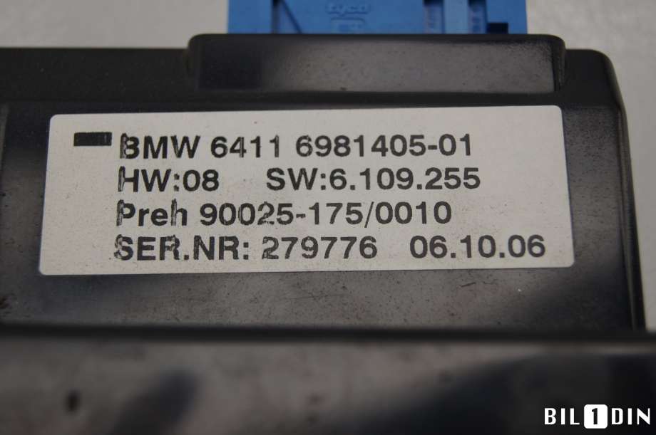 Varmeapparat betjening til BMW 7-Serie 2000-2008 (E65/E66/E67/E88) (E65/E66/E67/E88) (BMW|64116981405|)