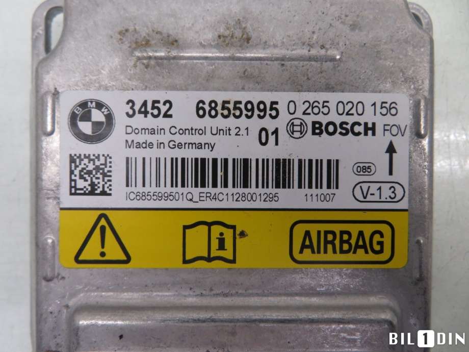Airbag elektronikk til BMW 1-Serie 2011-2015 (Fase 1) (F20/F21) (F20/F21) (BMW|65779461919||34526855995)