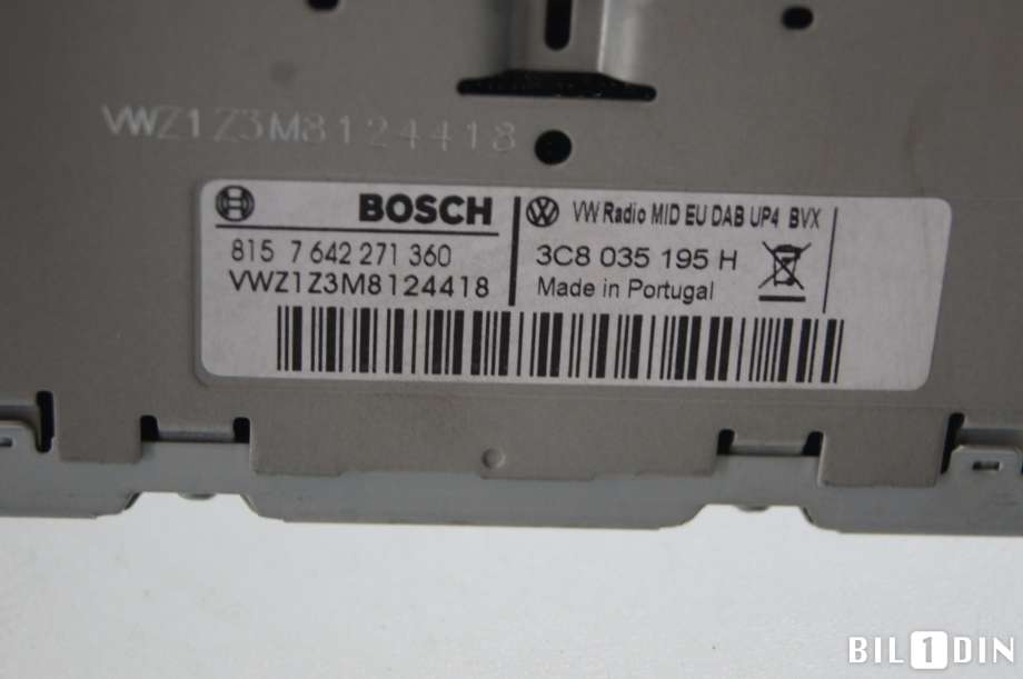 Bilstereo til VW Passat 2011-2015 (B7) (B7) (VOLKSWAGEN|3C8057195BX||3C8035195H)