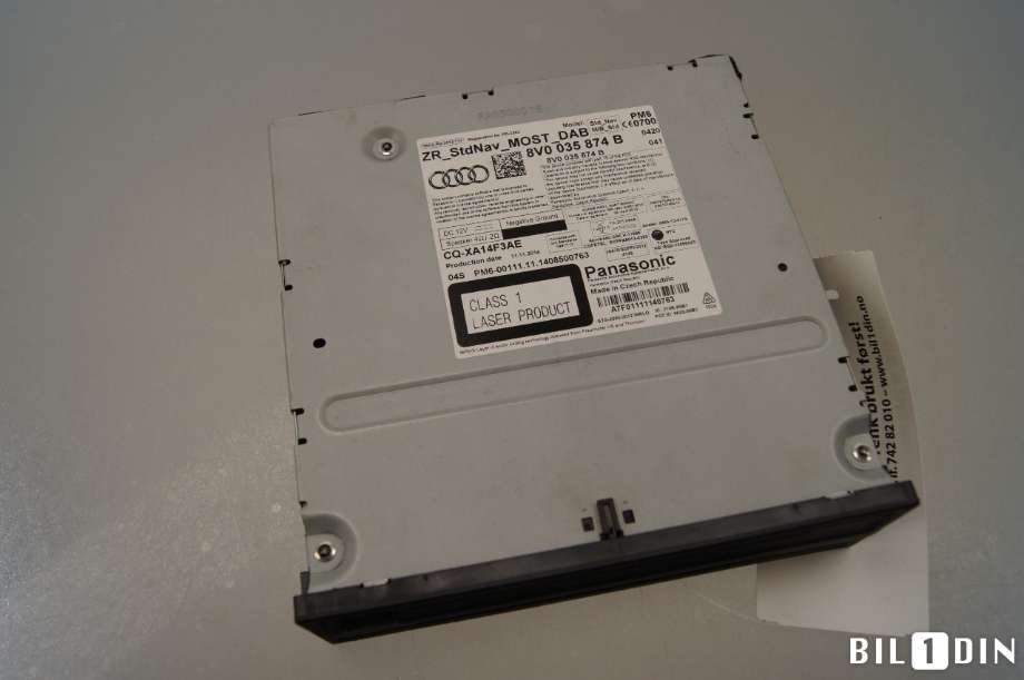 Bilstereo til Audi A3 2012-2016 (Type III, Fase 1)  (AUDI|8V0035874B|)