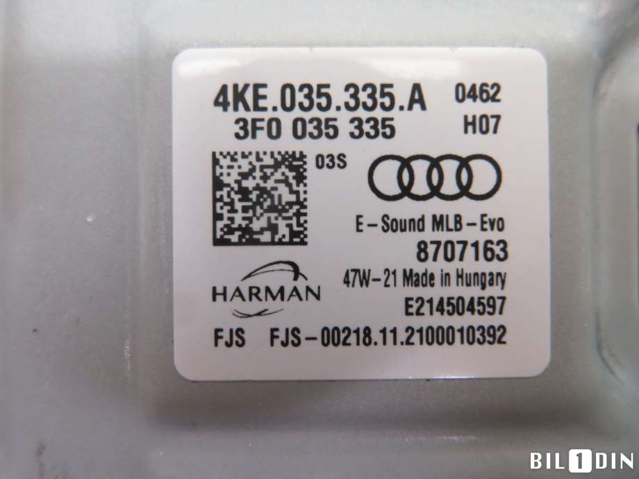 Styreenhet diverse til Audi e-tron 2018-->>  (AUDI|4KE035335A|)