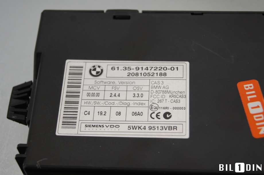 Styreenhet diverse til BMW 3-Serie 2005-2011 (E90/E91/E92/E93) (E90/E91/E92/E93) (BMW|61359395657||61359147220)