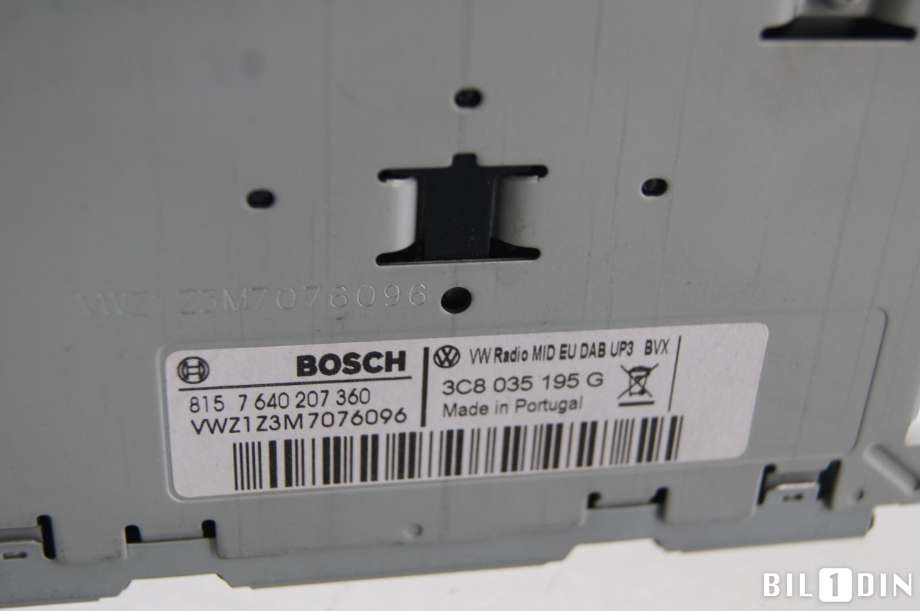 Bilstereo til VW Passat 2011-2015 (B7) (B7) (VOLKSWAGEN|3C8057195BX|)