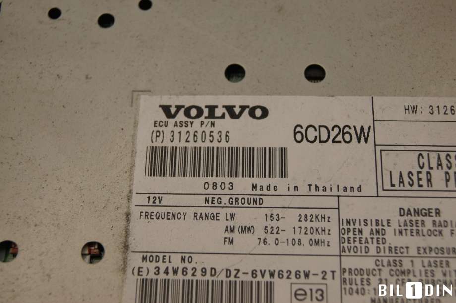 Bilstereo til Volvo XC90 2007-2014 (Type I, Fase 2)  (30775638|)