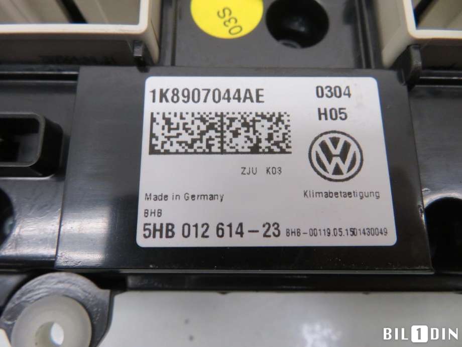 Varmeapparat betjening til VW Tiguan 2011-2016 (Type I, Fase 2)  (VOLKSWAGEN|1K8907044BH||1K8907044AE)