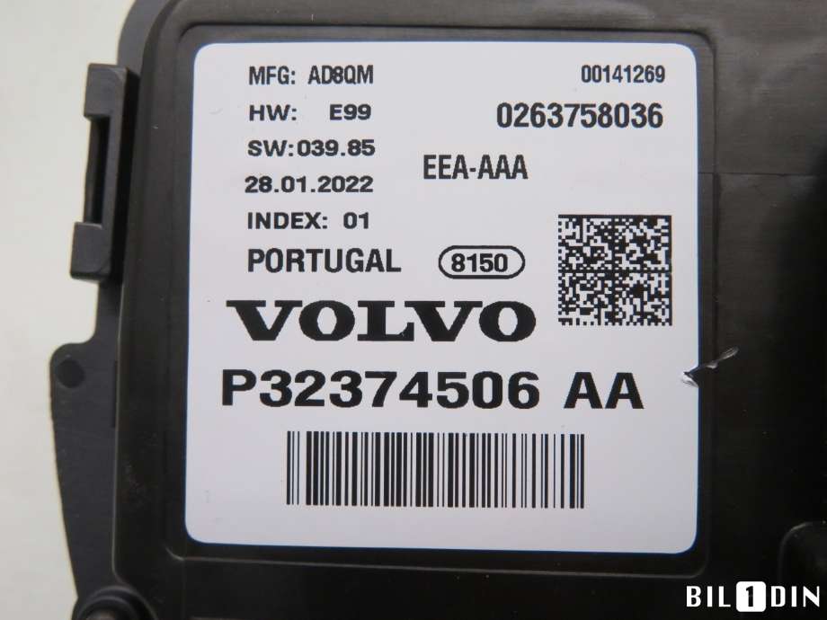 Instrumentpanel til Volvo C40 Recharge 2021-2024  (VOLVO|36003630||32374506)
