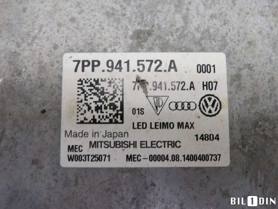 Styreenhet xenon/ballast til VW Passat 2015-2019 (Fase 1) (B8) (B8) (VOLKSWAGEN|7PP941572A|)