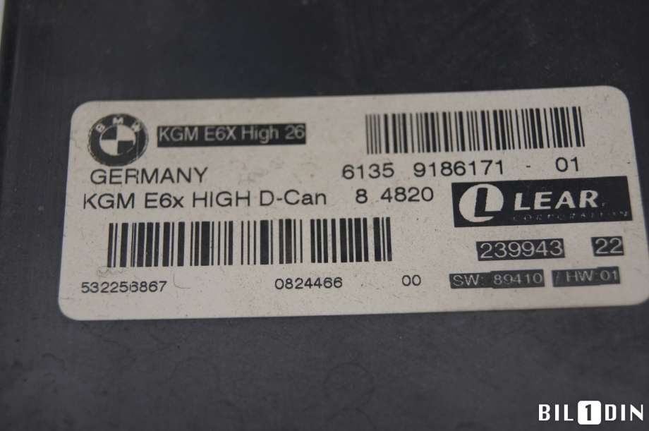 Styreenhet diverse til BMW 5-Serie 2003-2010 (E60/E61) (E60/E61) (BMW|61359221110||61359186171)