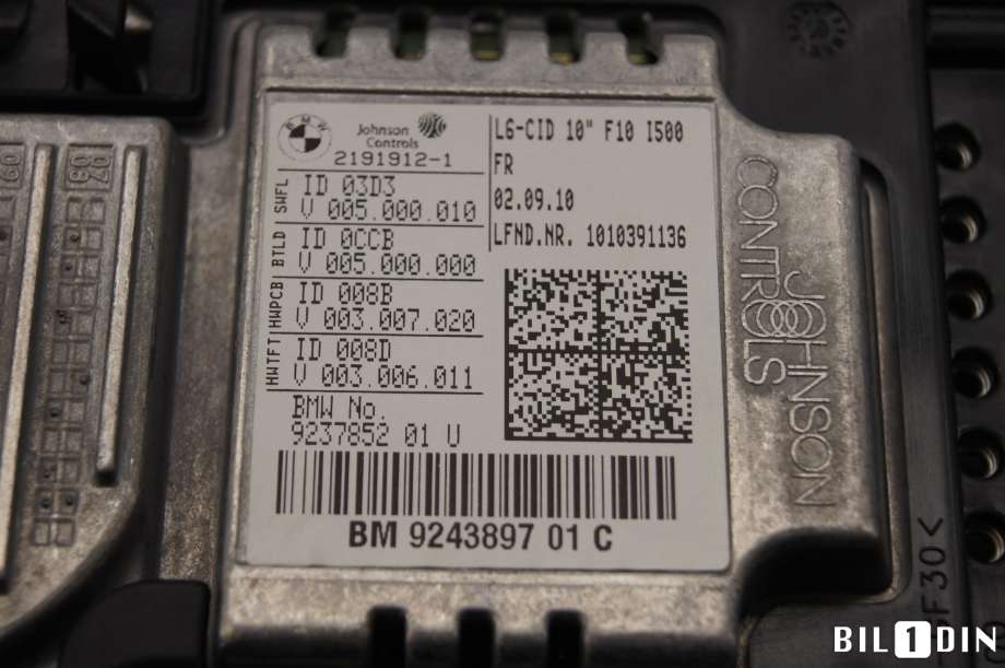 Instrument kjørecomputer til BMW 5-Serie 2010-2017 (F10/F11) (F10/F11) (BMW|65509266385||9243897)