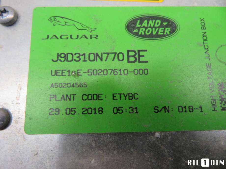 Diverse deler til Jaguar I-PACE 2018-->>  (JAGUAR|T4K5756|J9D310N770BE|)