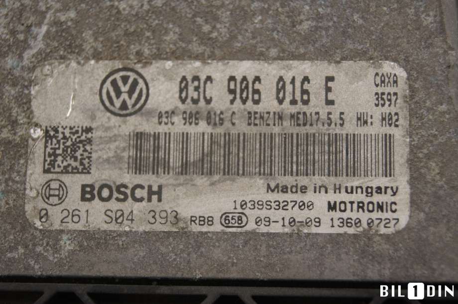 Styreenhet motor til Škoda Octavia 2009-2013 (Type II, Fase 2)  (SKODA|03C906016E|)