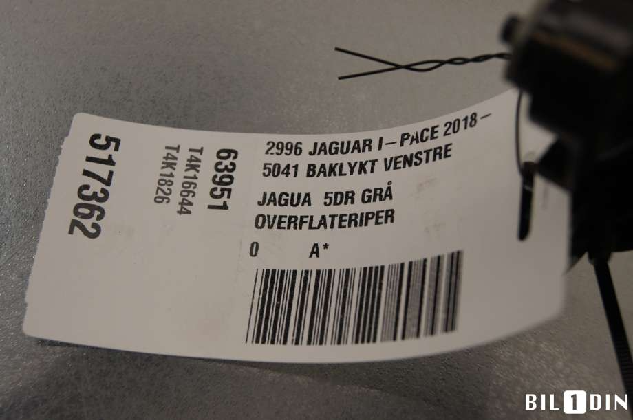Spylerpumpe foran til Jaguar I-PACE 2018-->>  (JAGUAR|T4K6019||J9D313K082AA)