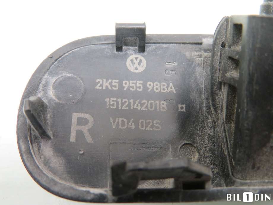 Lyktespylerdyse til VW Caddy 2015-2020 (Type III, Fase 3)  (VOLKSWAGEN|2K7955986|2K5955988A|)