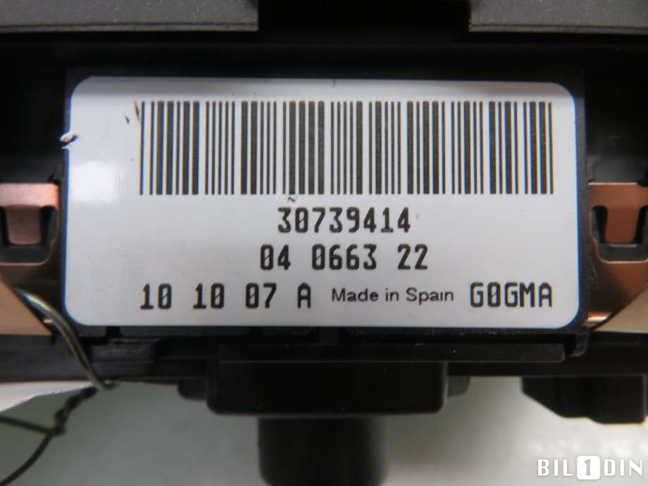 Bryter lys til Volvo XC70 2008-2013 (Type II, Fase 1) (VOLVO|31443850||30739414)