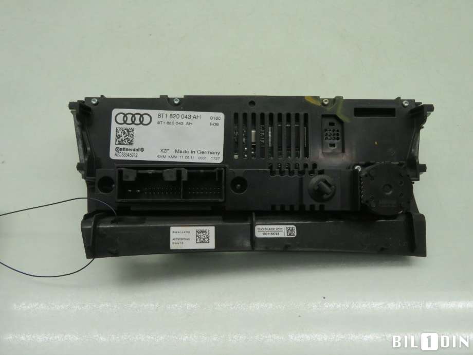 Varmeapparat betjening til Audi A4, Allroad 2009-2016 (Type I) (B8) (B8) (AUDI|8T1820043AH|)