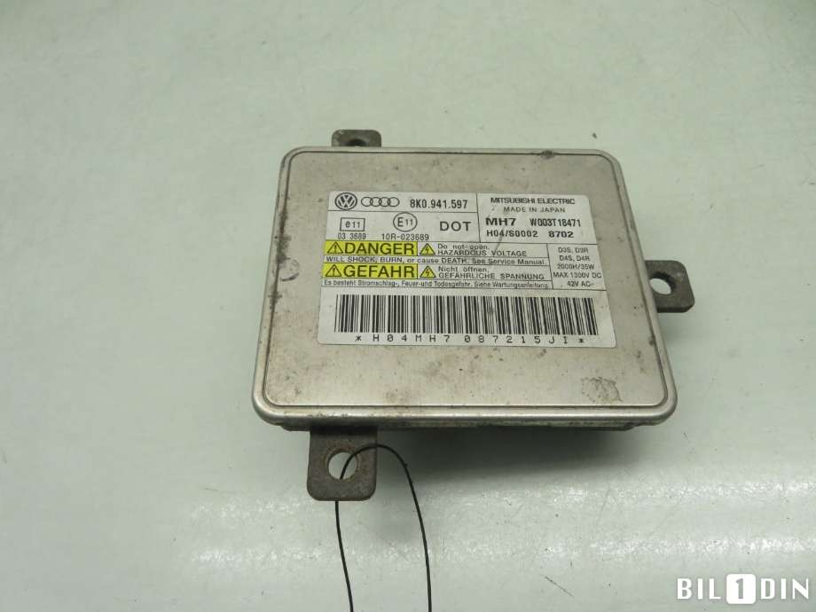 Styreenhet xenon/ballast til Audi A4, Allroad 2009-2016 (Type I) (B8) (B8) (AUDI|8K0941597E|)