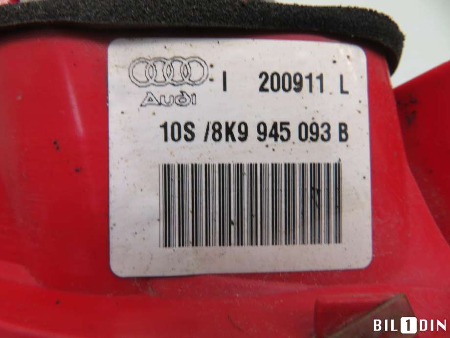 Baklykt venstre indre til Audi A4, Allroad 2009-2016 (Type I) (B8) (B8) (AUDI|8K9945093B|)