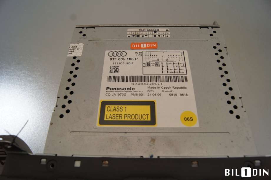 Bilstereo til Audi A4 2007-2014 (Type IV) (B8) (B8) (AUDI|8T1057186PX||8T1035186P)