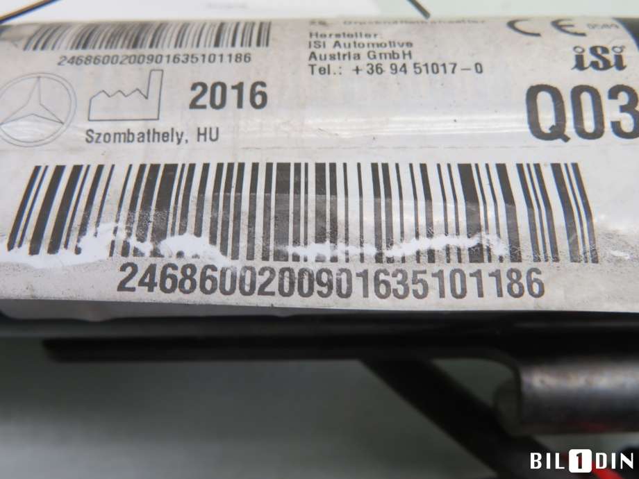 Airbag diverse til Mercedes CLA 2013-2019 (C117) (C117) (MERCEDES|A2468600200|)