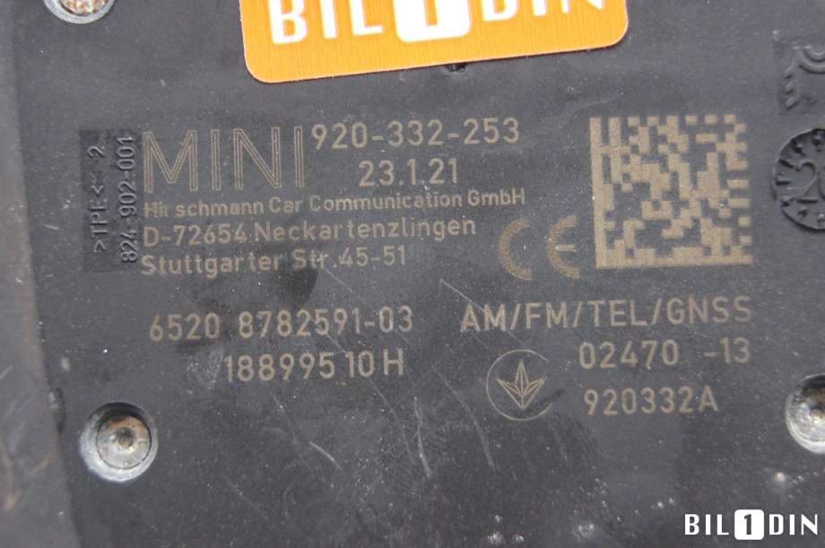 Antenne navigasjon til Mini One/Cooper 2014-->> (F54-57) (F54-57) (MINI|65208782592|)