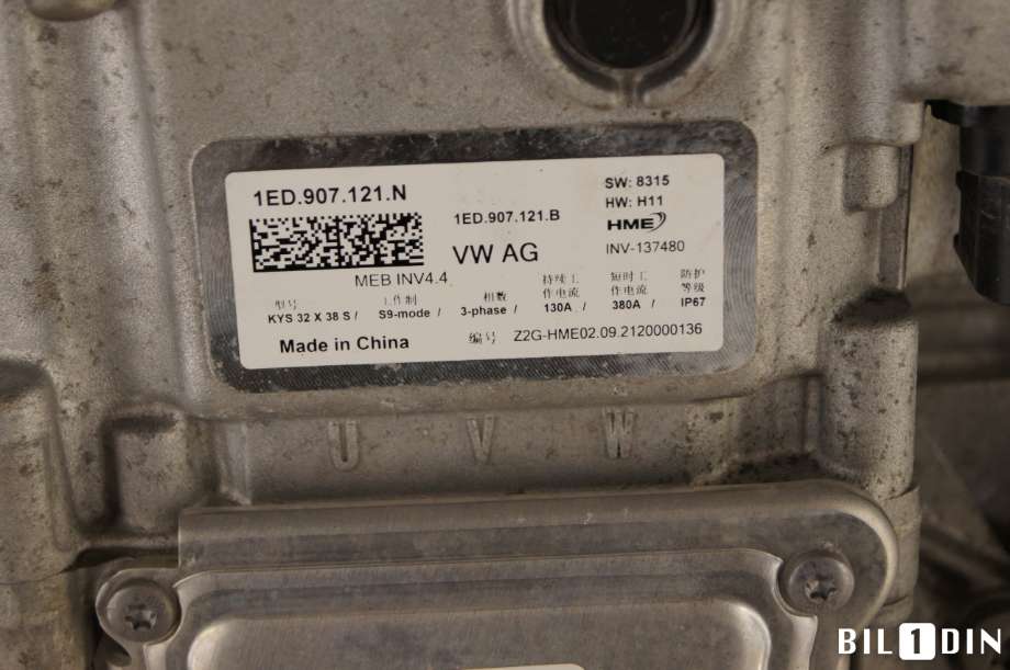 Motor elbil foran til Škoda Enyaq 2021-->> (SKODA|1ED901132S|1ED998121A|1ED907121N)