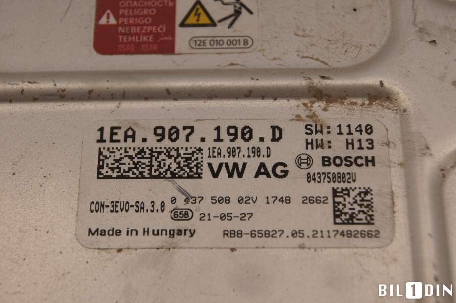 DCDC converter elbil til VW ID.4 2020-->> (VOLKSWAGEN|1EA907190K||1EA907190D)