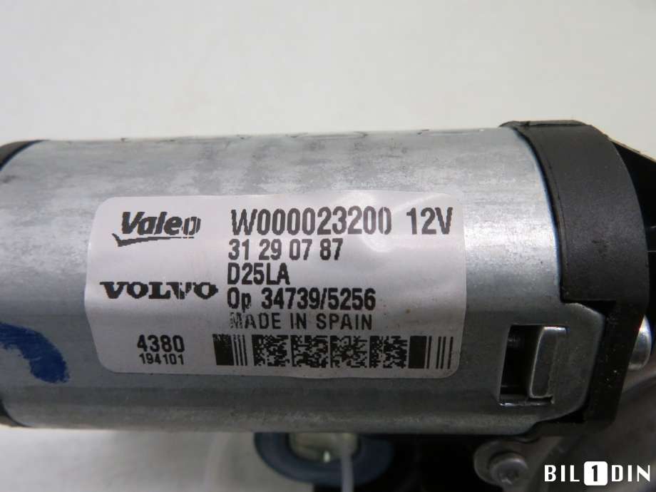 Viskermotor bakrute til Volvo V70 2007-2013 (Type III, Fase 1)  (VOLVO|31290787|)