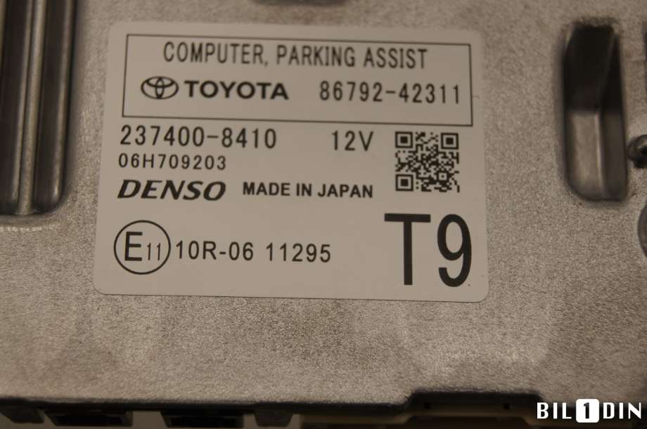Styreenhet parkering til Toyota bZ4X 2022-->> (TOYOTA|8679242311|)