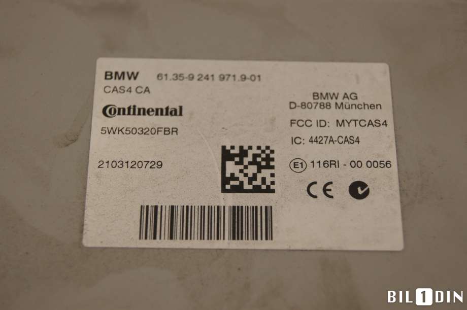 Styreenhet diverse til BMW 7-Serie 2009-2015 (F01/F02/F03/F04) (F01/F02/F03/F04) (BMW|61356809372|)