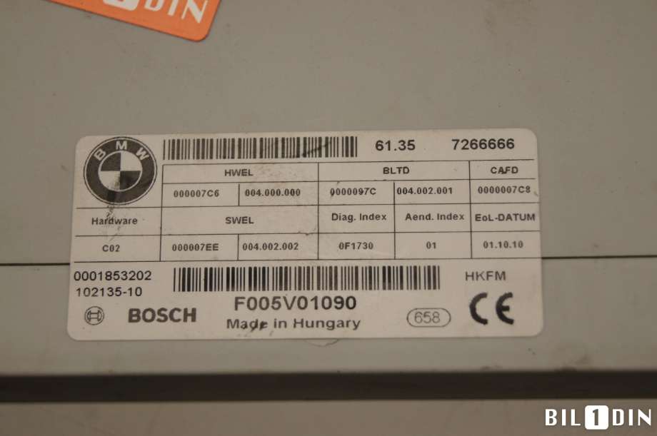 Styreenhet diverse til BMW 5-Serie 2010-2017 (F10/F11) (F10/F11) (BMW|61357365901||61357266666)
