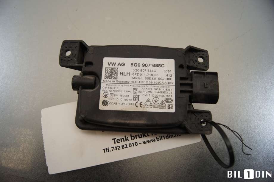 Sensor radar til VW e-Golf 2017-2020 (Fase 2) (VOLKSWAGEN|5Q0907685C|)