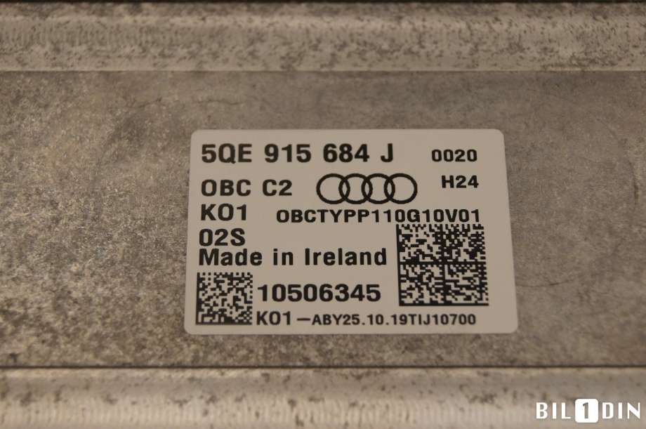 Batterilader (OBC - On Board Charger) til Audi e-tron 2018-->> (AUDI|5QE915684J|)