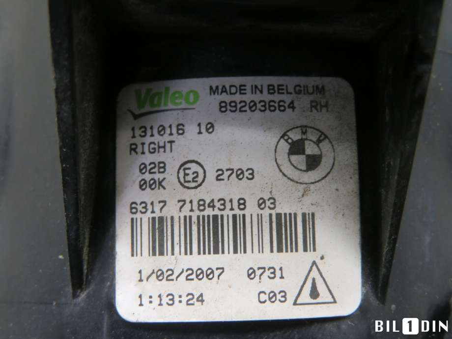 Tåkelykt høyre foran til BMW X5 2007-2013 (E70) (E70) (BMW|63177184318|)