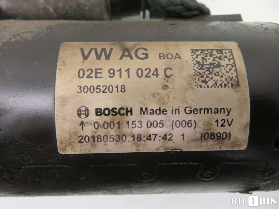 Starter diesel til VW Transporter / Caravelle 2015-2019 (T6) (T6) (VOLKSWAGEN|02E911024C|)