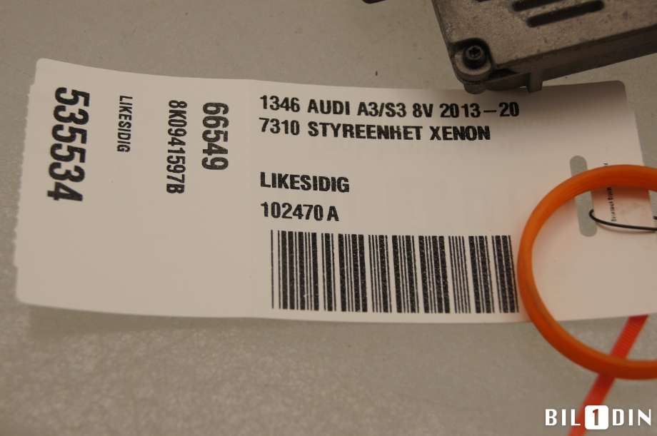 ABS sentral til Audi A3 2012-2016 (Type III, Fase 1)  (AUDI|5Q0614517T|)