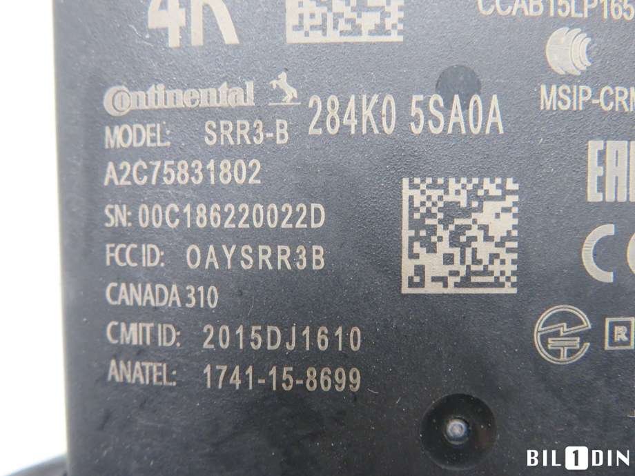 Sensor radar til Nissan Leaf 2018-->> (Type II)  (NISSAN|284K05SA0A|)
