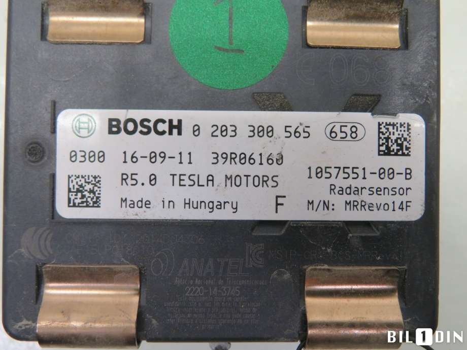 Sensor radar til Tesla Model X 2016-->> (TESLA|105755100B|)