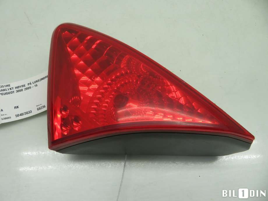 Baklykt høyre indre til Peugeot 3008 2009-2016 (Type I)  (PEUGEOT|6351HE|)