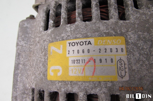 Dynamo til Toyota Corolla 2002-2007  (TOYOTA|2706022030|)