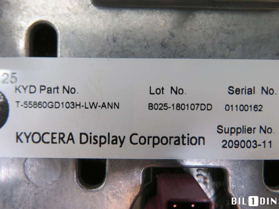 Multimedia display (MCU - Media Controller Unit) til BMW i3 2013-2022 (BMW|65506842991|)