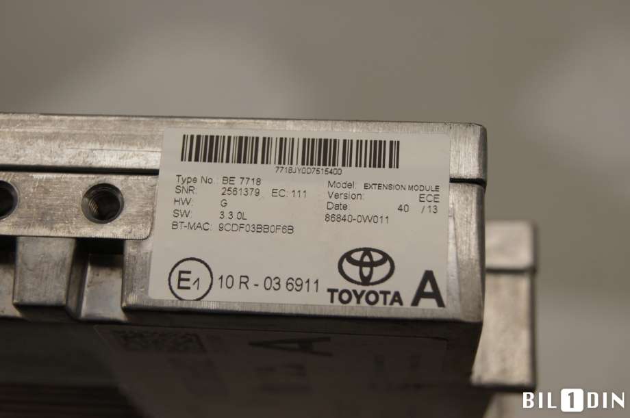 Bilstereo navigasjon til Toyota RAV4 2013-2015 (Type IV, Fase 1)  (TOYOTA|868400F020|868400W013|868400W011)