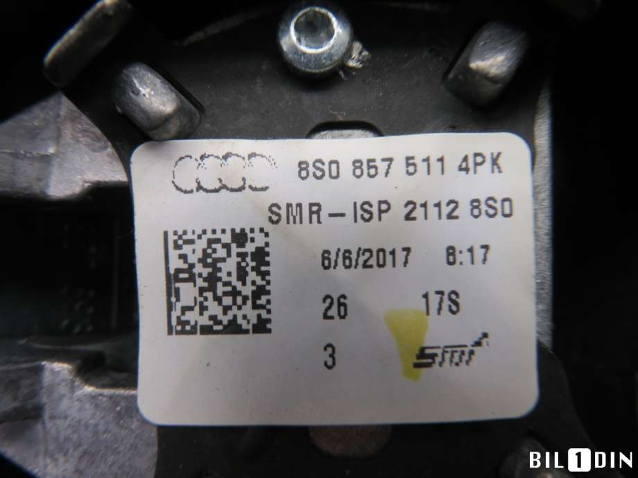 Speil innvendig til Audi A3 2016-2020 (Type III, Fase 2)  (AUDI|8S08575114PK|)