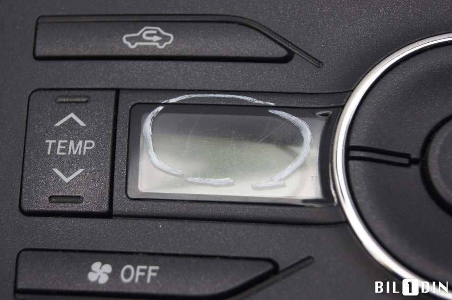 Varmeapparat betjening til Toyota Auris 2010-2012 (Type I, Fase 2)  (TOYOTA|5590002321|)