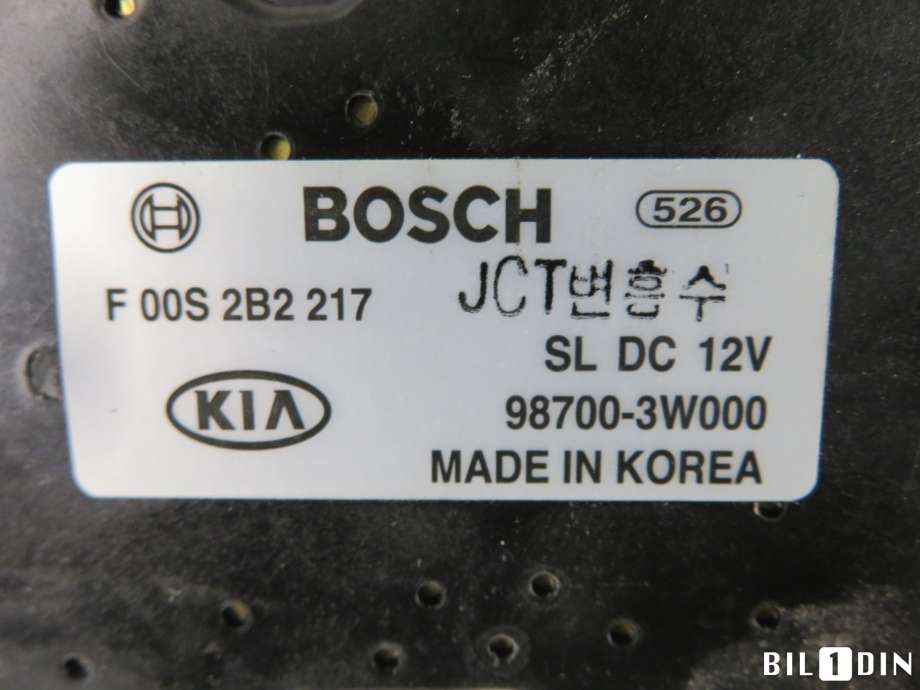 Viskermotor bakrute til Kia Sportage 2010-2016 (Type III)  (KIA|98700 3W000|)