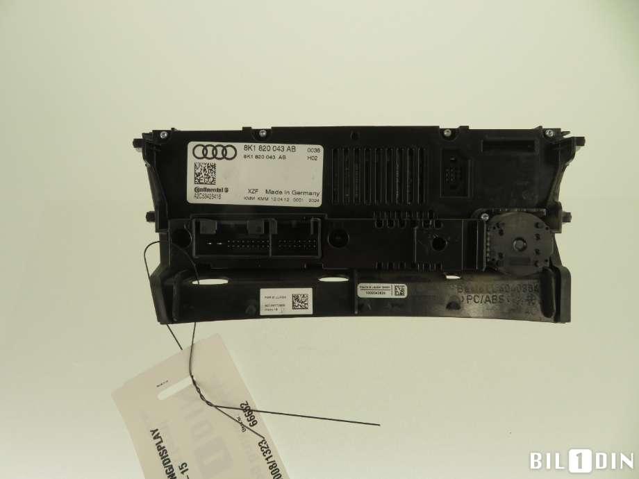 Varmeapparat betjening til Audi A4 2007-2014 (Type IV) (B8) (B8) (AUDI|8K1820043AB|)