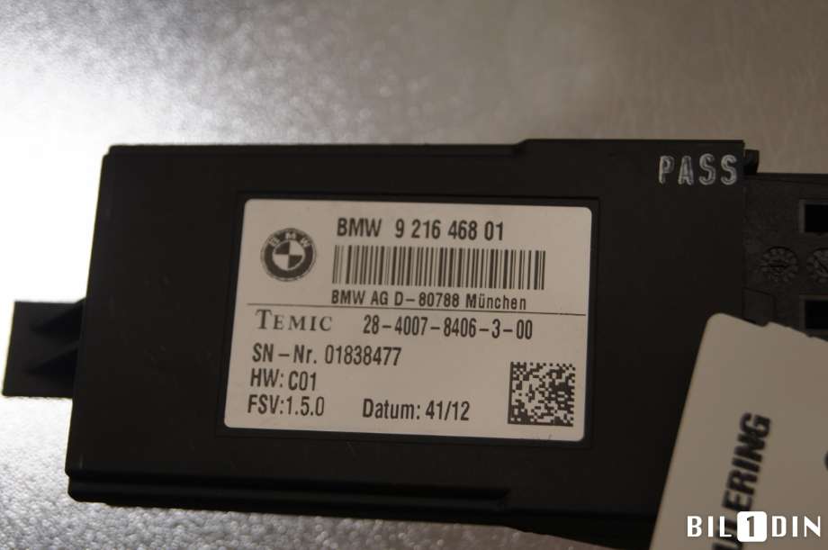 Styreenhet sete til BMW 3-Serie 2012-2018 (F30/F31/F34) (F30/F31/F34) (BMW|61357490465|)