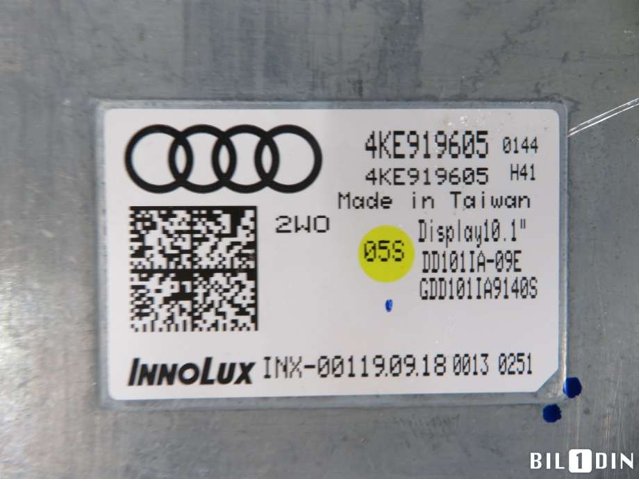 Instrument kjørecomputer til Audi e-tron 2018-->> (AUDI|4KE919605|)