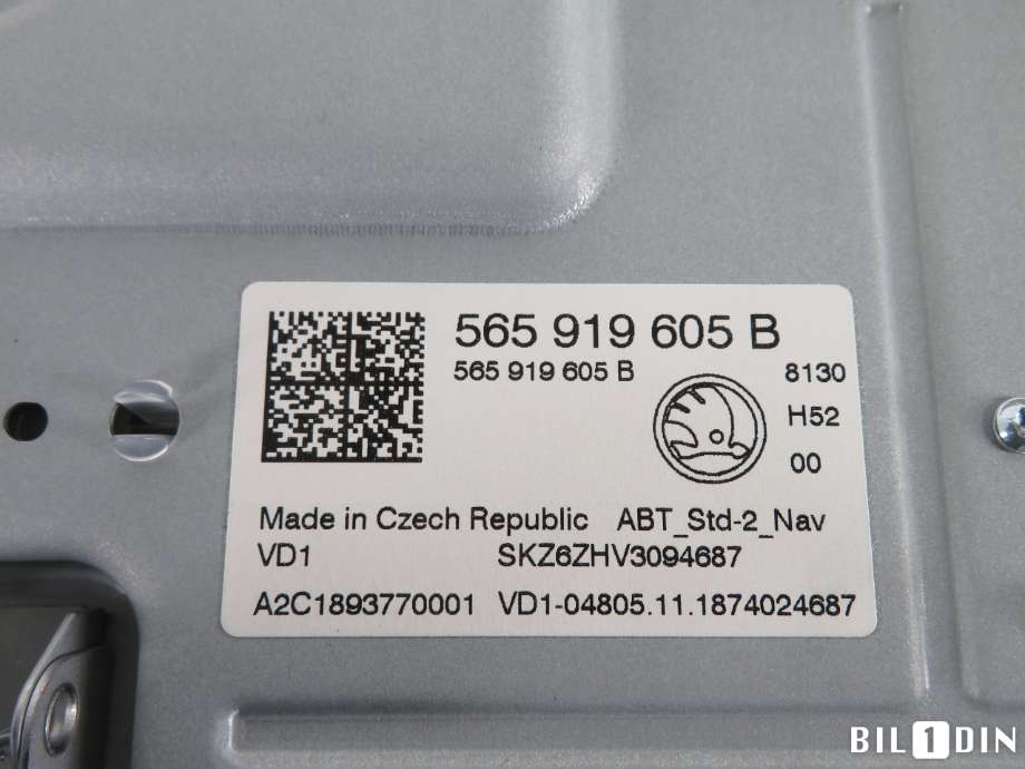 Instrument kjørecomputer til Škoda Kodiaq 2017-->>  (SKODA|565919605B|)